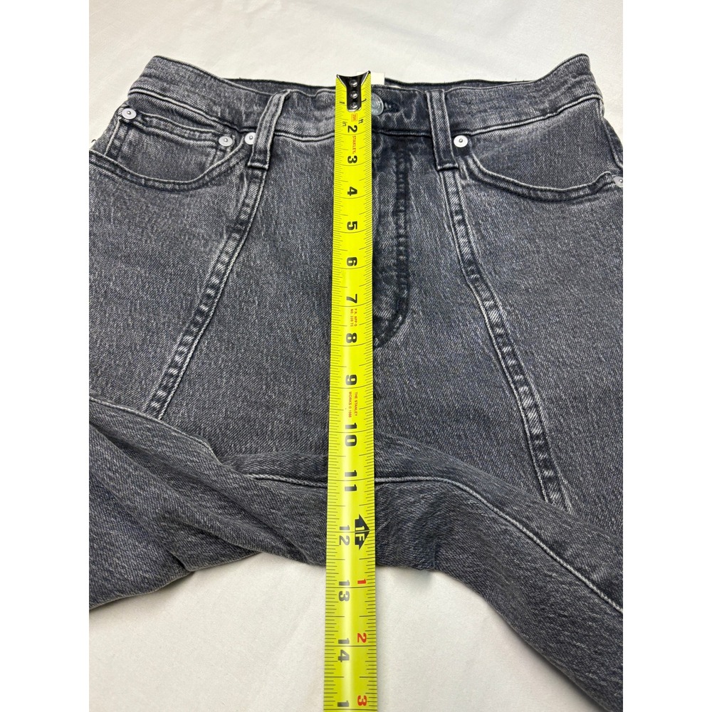Madewell The Perfect Vintage Straight Jean Faded Black Seam Denim Womens 24X29 - Picture 11 of 14